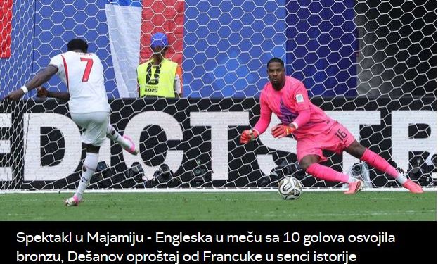 Spektakl u Majamiju – Engleska u meču sa 10 golova osvojila bronzu, Dešanov oproštaj od Francuke u sjenci istorije