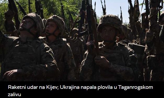 Raketni udar na Kijev; Ukrajina napala plovila u Taganrogskom zalivu