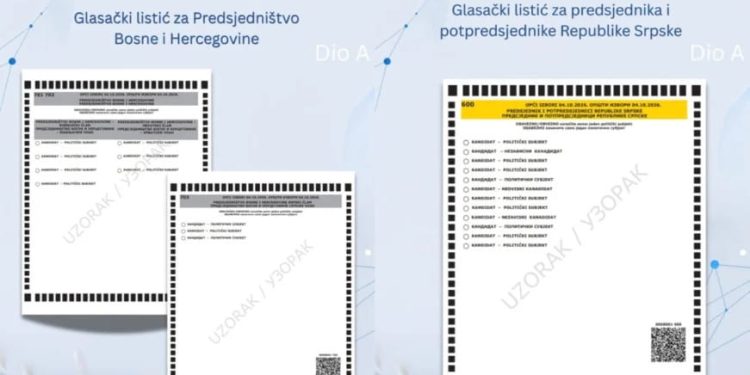 CIK objavio izgled glasačkog listića: Umjesto “iksa” popunjavati kružić