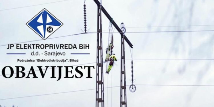 Planski zastoji u isporuci električne energije Podružnica “Elektrodistribucija” Bihać
